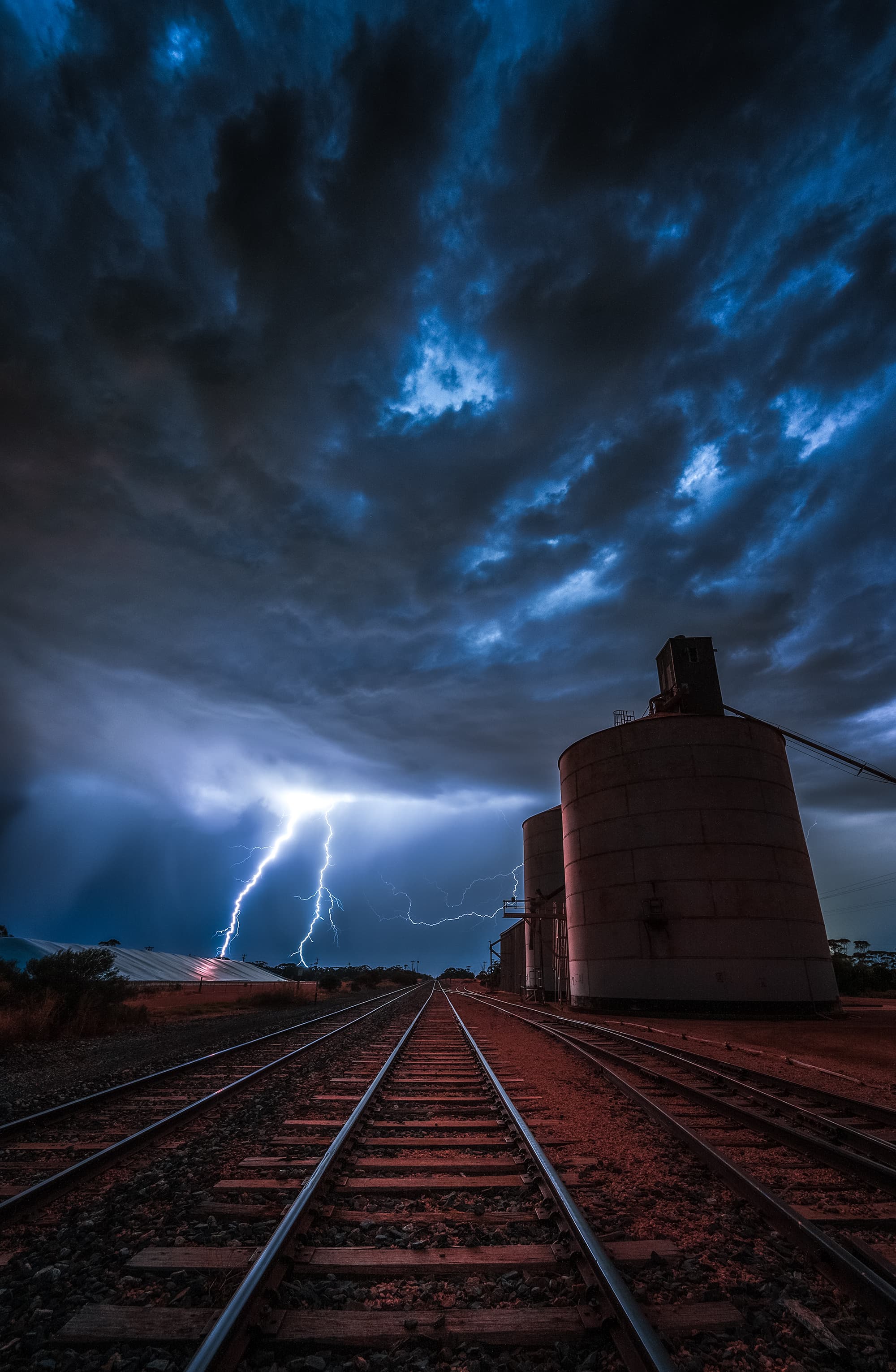 Driving into the heart of a storm cell