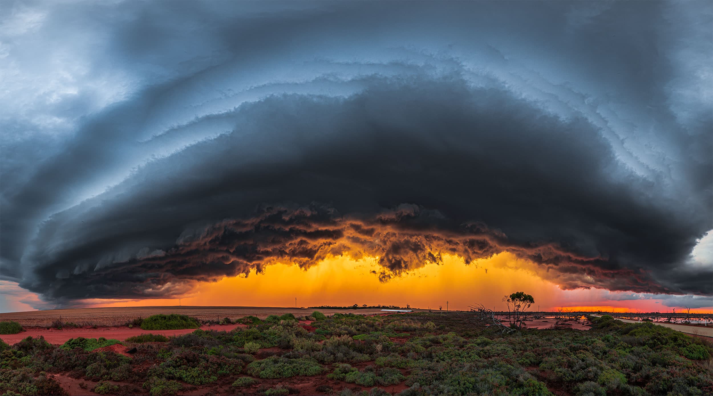 Massive supercell mothership structure dominating the sky