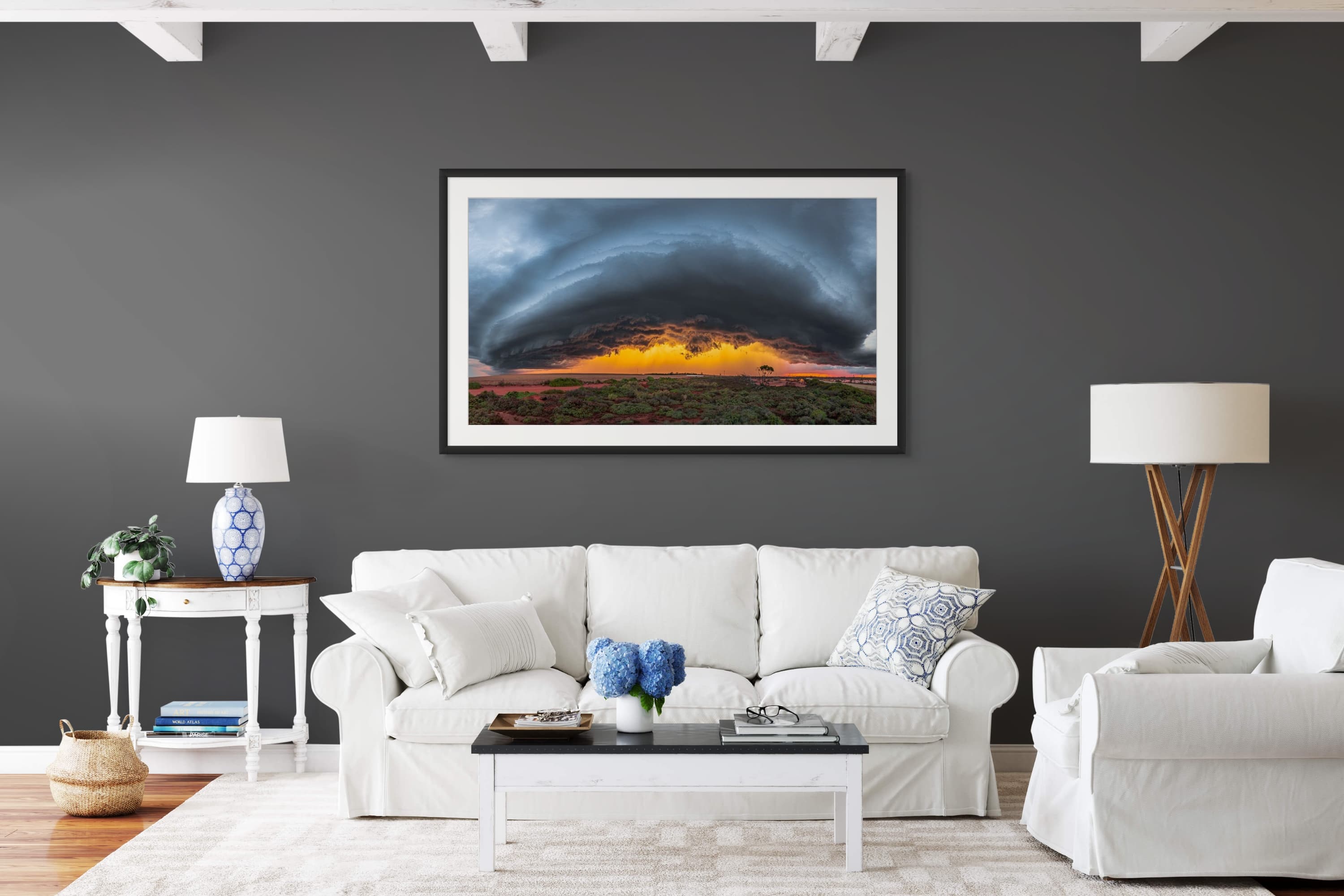 Massive supercell mothership structure dominating the sky — dark room preview