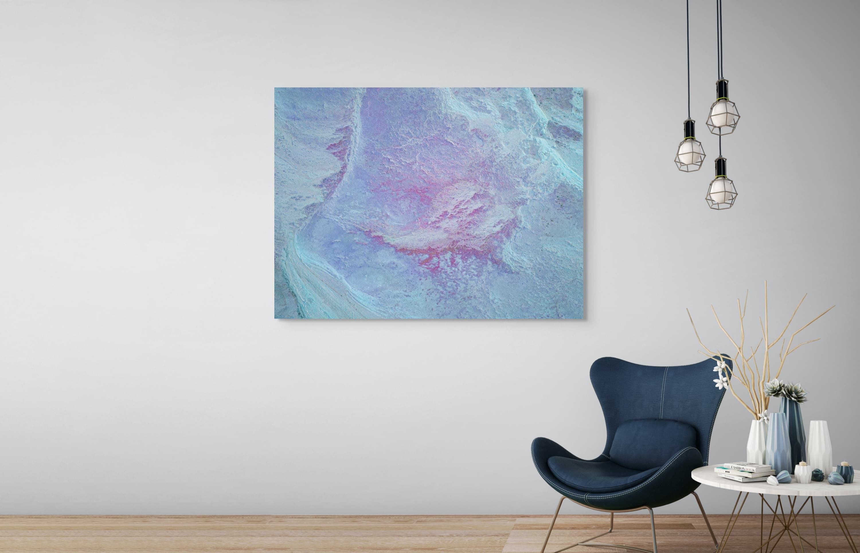 Salt lake patterns resembling a heartbeat — light room preview